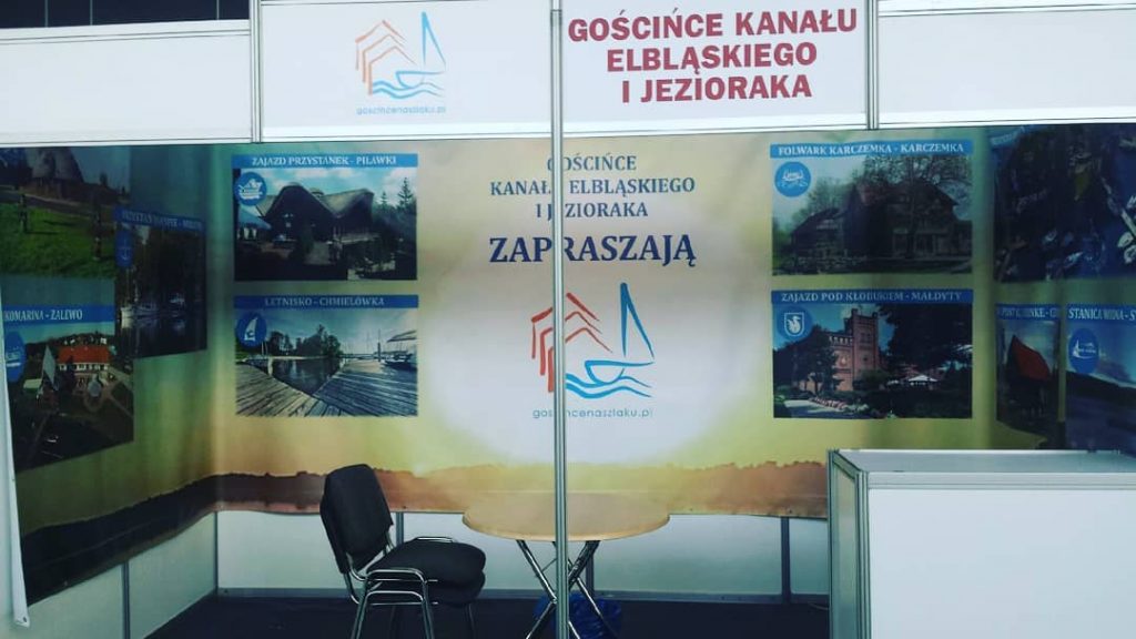 Stoisko Gościńców Kanału Elbląskiego i Jezioraka na Targach Boatshow
